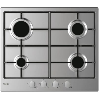 Candy CHW6BRX - Acier inoxydable - Plaque de cuisson à gaz Candy CHW6BRX - Acier inoxydable - Plaque de cuisson à gaz