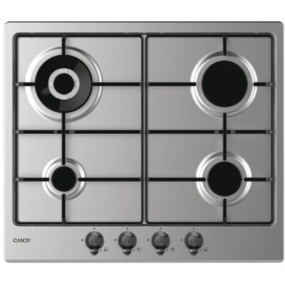 Candy CHW6BR4WTX - Acier inoxydable - Plaque de cuisson gaz Candy CHW6BR4WTX - Acier inoxydable - Plaque de cuisson gaz
