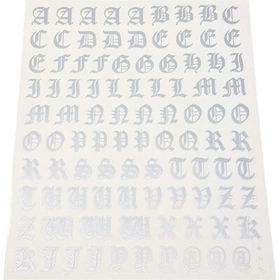 Quattroerre 1210 Letterstickers - Zilver Quattroerre 1210 Letterstickers - Zilver