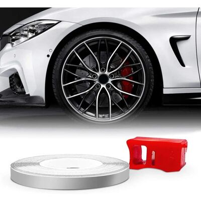 4R QUATTROERRE.IT Race Strip voor Velgen - Auto Fälgar Zelfklevend Zilver 5mm 6m 4R QUATTROERRE.IT Race Strip voor Velgen - Auto Fälgar Zelfklevend Zilver 5mm 6m