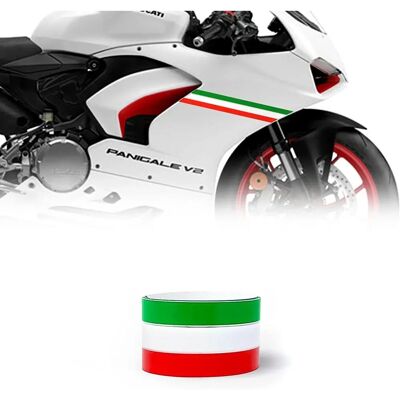 4R Quattroerre.it Klebestreifen für Motorräder, Italien Flagga, 5 cm x 2 m 4R Quattroerre.it Klebestreifen für Motorräder, Italien Flagga, 5 cm x 2 m