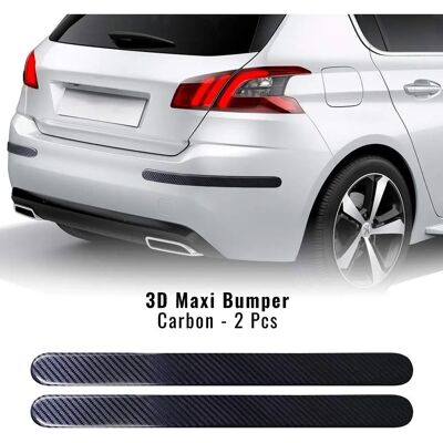 Rio - Universele bumperbescherming - Koolstof - 40x47 cm - Car bumper protection Rio - Universele bumperbescherming - Koolstof - 40x47 cm - Car bumper protection