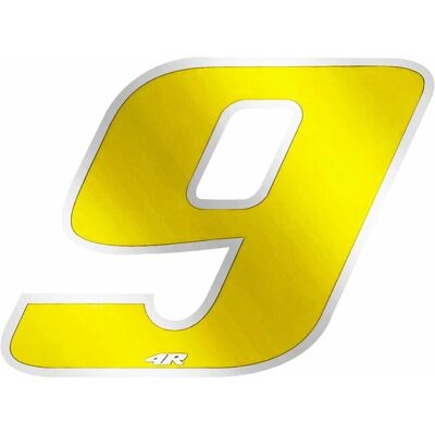 Generic - 9 - Jaune chrome - Sticker Generic - 9 - Jaune chrome - Sticker