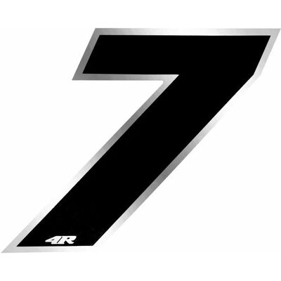 Generic - 7 - Nero Cromato - 27 x 37 mm - Sticker Generic - 7 - Nero Cromato - 27 x 37 mm - Sticker