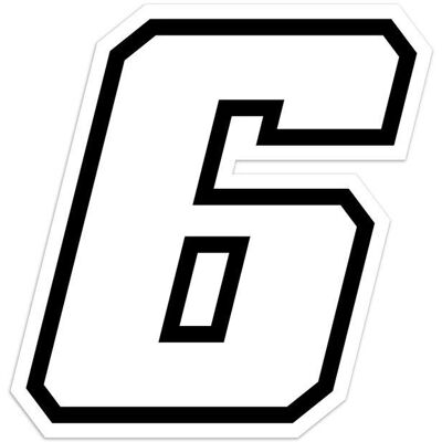 MotoGP - 6 - Bianco - 10 cm - Sticker MotoGP - 6 - Bianco - 10 cm - Sticker
