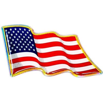 4R Quattroerre.it 14007 Autocollant 3D Drapeau USA - Publicité 4R Quattroerre.it 14007 Autocollant 3D Drapeau USA - Publicité