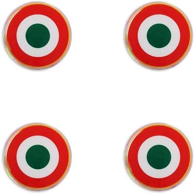 4R Quattroerre.it 14121 Adesivo 3D Italia - Set di 4 Kokarde 4R Quattroerre.it 14121 Adesivo 3D Italia - Set di 4 Kokarde