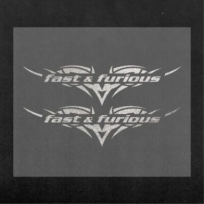 Quattroerre 15732 Auto Stickerset - Zilver, 10x12cm - Autossticker Quattroerre 15732 Auto Stickerset - Zilver, 10x12cm - Autossticker