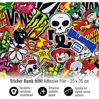 Quattroerre Zelfklevende Film - 50 x 70 cm - Sticker Bomb Quattroerre Zelfklevende Film - 50 x 70 cm - Sticker Bomb