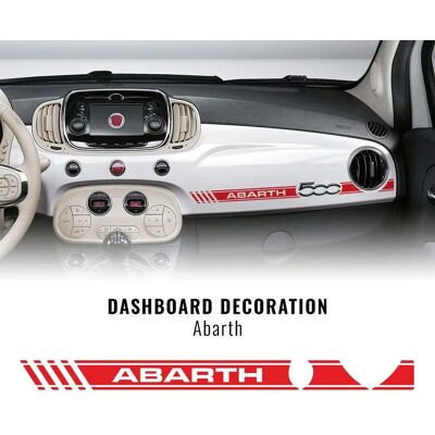 Striscia adesiva per Fiat 500 Abarth - Accessori interni Striscia adesiva per Fiat 500 Abarth - Accessori interni