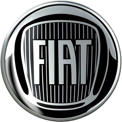 Fiat - Adesivo logo 3D ufficiale - Nero Fiat - Adesivo logo 3D ufficiale - Nero