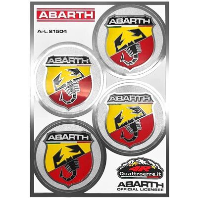 Autocollant Abarth - 48mm - Sticker voiture - Publicité Autocollant Abarth - 48mm - Sticker voiture - Publicité