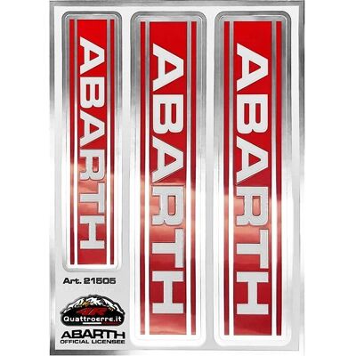 Abarth - Official 3-Logo Sticker - 94 x 131 mm - Sticker - Publicité Abarth - Official 3-Logo Sticker - 94 x 131 mm - Sticker - Publicité