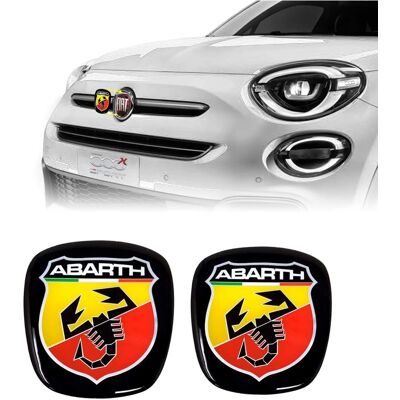 Abarth - 3D Abarth Logo - Holographique - Fiat 500X - Sticker - Publicité Abarth - 3D Abarth Logo - Holographique - Fiat 500X - Sticker - Publicité