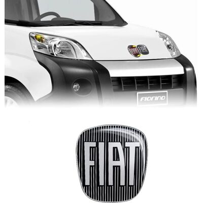 Fekete 3D-logó matrica Fiat Fiorino - Autólogó matrica Fekete 3D-logó matrica Fiat Fiorino - Autólogó matrica