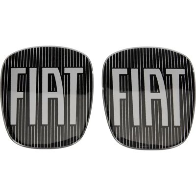 Fiat Fiorino 3D Logo Stickervel - Zwarte Decal Fiat Fiorino 3D Logo Stickervel - Zwarte Decal