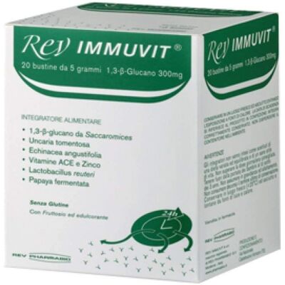 Rev Pharmabio Rev Immuvit - Supporto immunitario - 20 bustine Rev Pharmabio Rev Immuvit - Supporto immunitario - 20 bustine