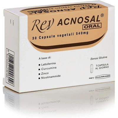Rev Pharmabio Srl Rev Acnosal Oral Integratore per la Pelle e l’Equilibrio Ormonale - 30 Capsule Rev Pharmabio Srl Rev Acnosal Oral Integratore per la Pelle e l’Equilibrio Ormonale - 30 Capsule
