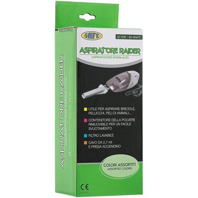 RHUTTEN Aspirapolvere Auto Compatto - 12V 60W, Colori Vari RHUTTEN Aspirapolvere Auto Compatto - 12V 60W, Colori Vari