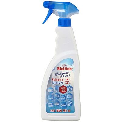 Rhütten 2 in 1 Disinfettante e Pulitore Spray Rhütten 2 in 1 Disinfettante e Pulitore Spray