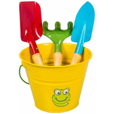 Set attrezzi da giardino per bambini Stocker - Metallo, Manici in legno - Giallo Set attrezzi da giardino per bambini Stocker - Metallo, Manici in legno - Giallo