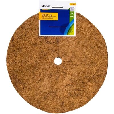Disco pacciamatura in fibra di cocco Ø35cm - Set di 3 Disco pacciamatura in fibra di cocco Ø35cm - Set di 3