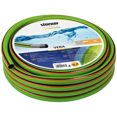 Stocker Gartenschlauch 15m 5/8 - PVC 3-Schicht, Verstärkt Stocker Gartenschlauch 15m 5/8 - PVC 3-Schicht, Verstärkt