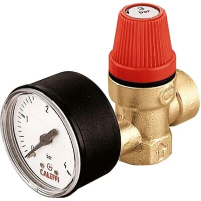 Caleffi - Válvula de seguridad - Manómetro, 2,5 bar Caleffi - Válvula de seguridad - Manómetro, 2,5 bar
