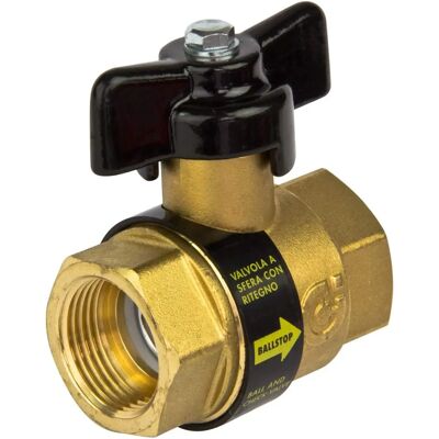 Válvula de bola con retención Caleffi - Latón, 1/2-1" Válvula de bola con retención Caleffi - Latón, 1/2-1"