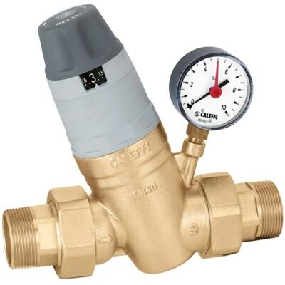 Redutor de pressão Caleffi - 1/2 polegadas, pré-ajustável, cartucho monobloco Redutor de pressão Caleffi - 1/2 polegadas, pré-ajustável, cartucho monobloco