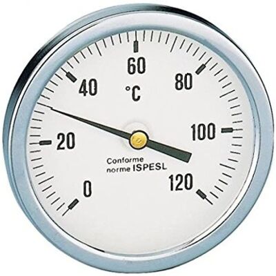 Termometro Caleffi Attacco Posteriore 1/2" Ø 80mm - Classe di Precisione UNI 2 Termometro Caleffi Attacco Posteriore 1/2" Ø 80mm - Classe di Precisione UNI 2