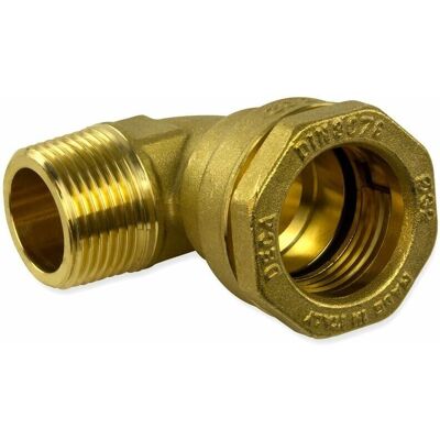 CALEFFI 867850 Coude mâle fileté en laiton - Raccord de tuyau - Publicité CALEFFI 867850 Coude mâle fileté en laiton - Raccord de tuyau - Publicité