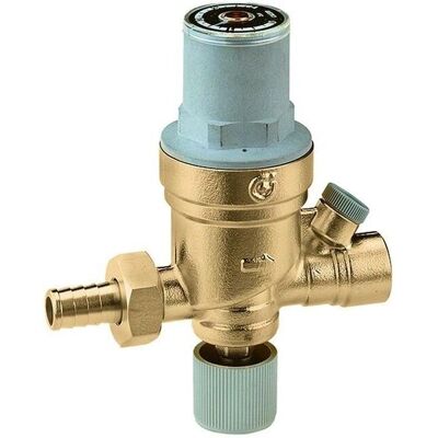 Caleffi 1/2 Zoll Messing Füllarmatur mit Manometer - Füllanschluss Caleffi 1/2 Zoll Messing Füllarmatur mit Manometer - Füllanschluss