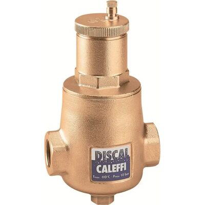 Caleffi Discal Luftabscheider - Messing, 1 Zoll, mit Entleerung Caleffi Discal Luftabscheider - Messing, 1 Zoll, mit Entleerung
