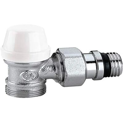 Caleffi Angle Valve - 342 Series for Radiators - Chrome Caleffi Angle Valve - 342 Series for Radiators - Chrome