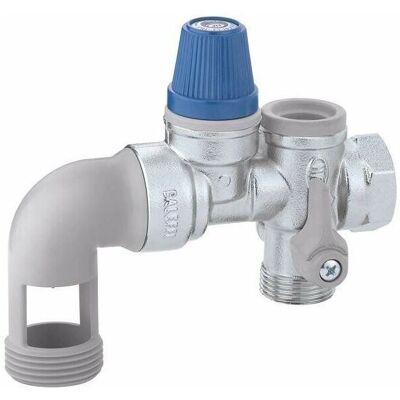 Grupo de seguridad Caleffi para calentadores de agua - Modelo 526153 - Instalación horizontal Grupo de seguridad Caleffi para calentadores de agua - Modelo 526153 - Instalación horizontal