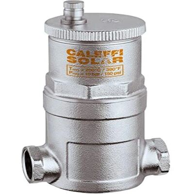 Separatore di microbolle solari Caleffi - Valvola di sfiato per impianti solari Separatore di microbolle solari Caleffi - Valvola di sfiato per impianti solari