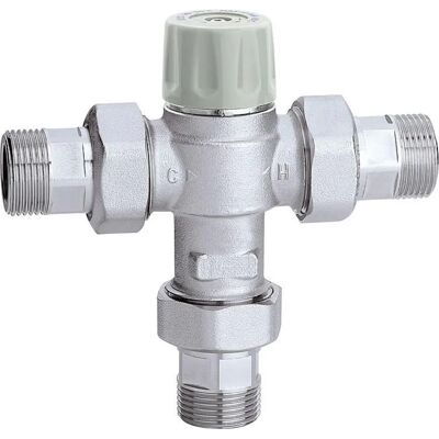 Válvula mezcladora termostática CALEFFI - ajustable 30-50°C para sistemas de agua caliente Válvula mezcladora termostática CALEFFI - ajustable 30-50°C para sistemas de agua caliente