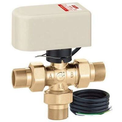 Válvula de bola motorizada de 3 vías Caleffi - IP44 - 10 Bar Válvula de bola motorizada de 3 vías Caleffi - IP44 - 10 Bar
