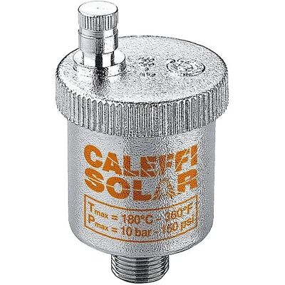 CALEFFI - Válvula de ventilación de aire - Latón cromado - Máx 10 bar CALEFFI - Válvula de ventilación de aire - Latón cromado - Máx 10 bar