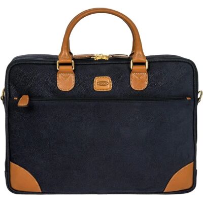 Bric's Life Aktentasche Blau - 39cm Laptopfach, Business Tasche Bric's Life Aktentasche Blau - 39cm Laptopfach, Business Tasche