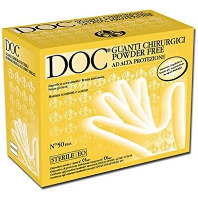 GIMA Latex Chirurgische Handschuhe - 7.5 - Steril ohne Puder GIMA Latex Chirurgische Handschuhe - 7.5 - Steril ohne Puder