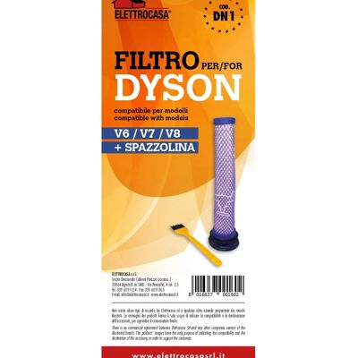 Dyson V6 / V7 / V8 - Filtro e spazzola Dyson V6 / V7 / V8 - Filtro e spazzola