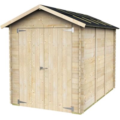 Caseta de jardín de madera natural Fiamma ALCE 178x273cm - Almacenamiento de jardín Caseta de jardín de madera natural Fiamma ALCE 178x273cm - Almacenamiento de jardín