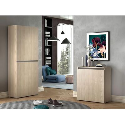 Mueble multiusos TERRANEO - 2 puertas, tirador ranurado, 3 estantes ajustables Mueble multiusos TERRANEO - 2 puertas, tirador ranurado, 3 estantes ajustables