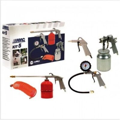 Kit Abac Mibricoplus 5 piezas de conexión rápida - Pintar, Petrolear, Soplar Kit Abac Mibricoplus 5 piezas de conexión rápida - Pintar, Petrolear, Soplar