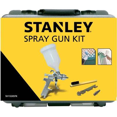 Stanley Pistola de pulverización - 1L depósito y cepillo - Pistola pulverizadora Stanley Pistola de pulverización - 1L depósito y cepillo - Pistola pulverizadora