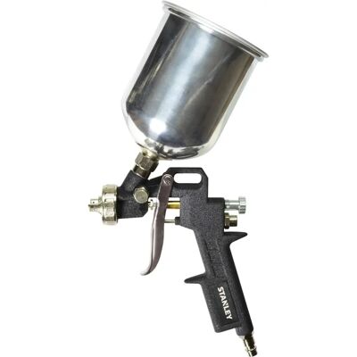 Stanley Druckluftwerkzeug mit Oberbehälter - 1,5 mm Düse - Farbsprühsystem Stanley Druckluftwerkzeug mit Oberbehälter - 1,5 mm Düse - Farbsprühsystem