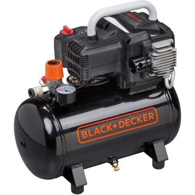 Black & Decker BD195 12 NK - Elektrischer kompakter tragbarer Kompressor - Motor 1.5PS - 10 Bar Black & Decker BD195 12 NK - Elektrischer kompakter tragbarer Kompressor - Motor 1.5PS - 10 Bar