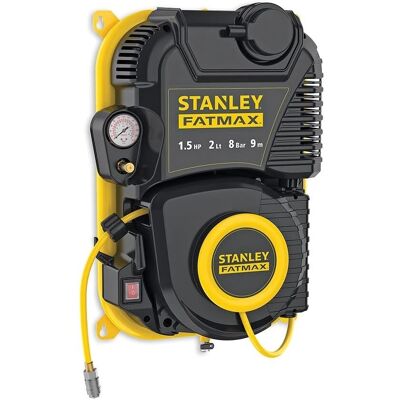 Compressore a muro senza olio Stanley Fatmax 2L - Strumento ad aria Compressore a muro senza olio Stanley Fatmax 2L - Strumento ad aria